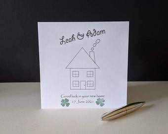 New Home - Personalised Good luck in your New Home, Couple, Family, Friend, Loved one