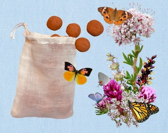 California Butterfly Larvae Hosts - Seed Bomb Pack