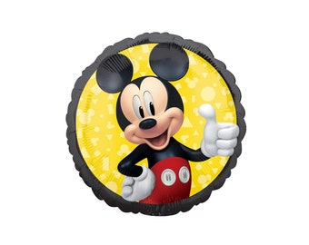 Officially Licensed Mickey Mouse Birthday Mylar Balloon | 18" Self-Sealing Party Decor