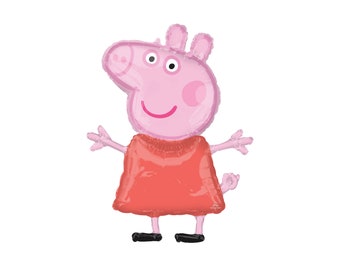 Palloncino in mylar di Peppa Pig con licenza ufficiale / Decorazione per feste di compleanno