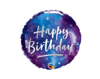 Galaxy Happy Birthday | Space Party Theme Decor  | Birthday Balloons | Outer Space Balloon Decor