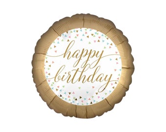 HBD Satin Triangle Confetti | Elegant Party Theme Decor  | Birthday Diamonds Balloons | Balloon Decor
