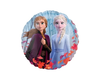 Officially Licensed Frozen 2 Elsa Anna Snowflake Birthday Balloon (18" Round)