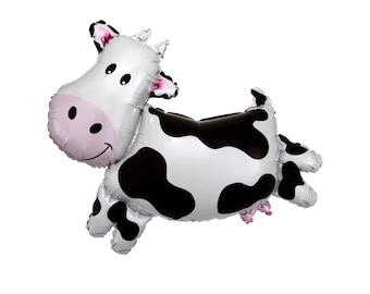 Kuh Ballon vom Bauernhof | Bauernhof Tier Party | Kuh-Party-Luftballon | Barnhof-Party | Tiere vom Bauernhof | Cowgirl