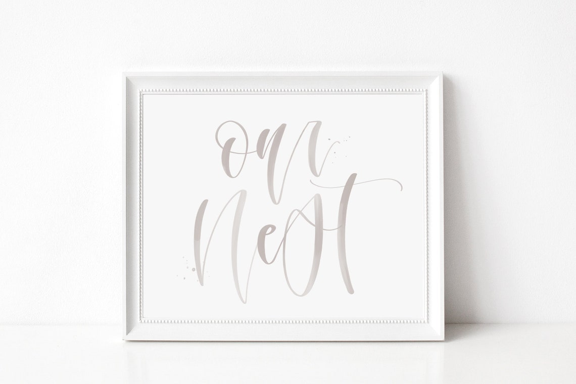 2 Colors Printable Our Nest Handwritten Art // Instant Farmhouse Decor ...