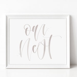 2 Colors Printable Our Nest Handwritten Art // Instant Farmhouse Decor ...