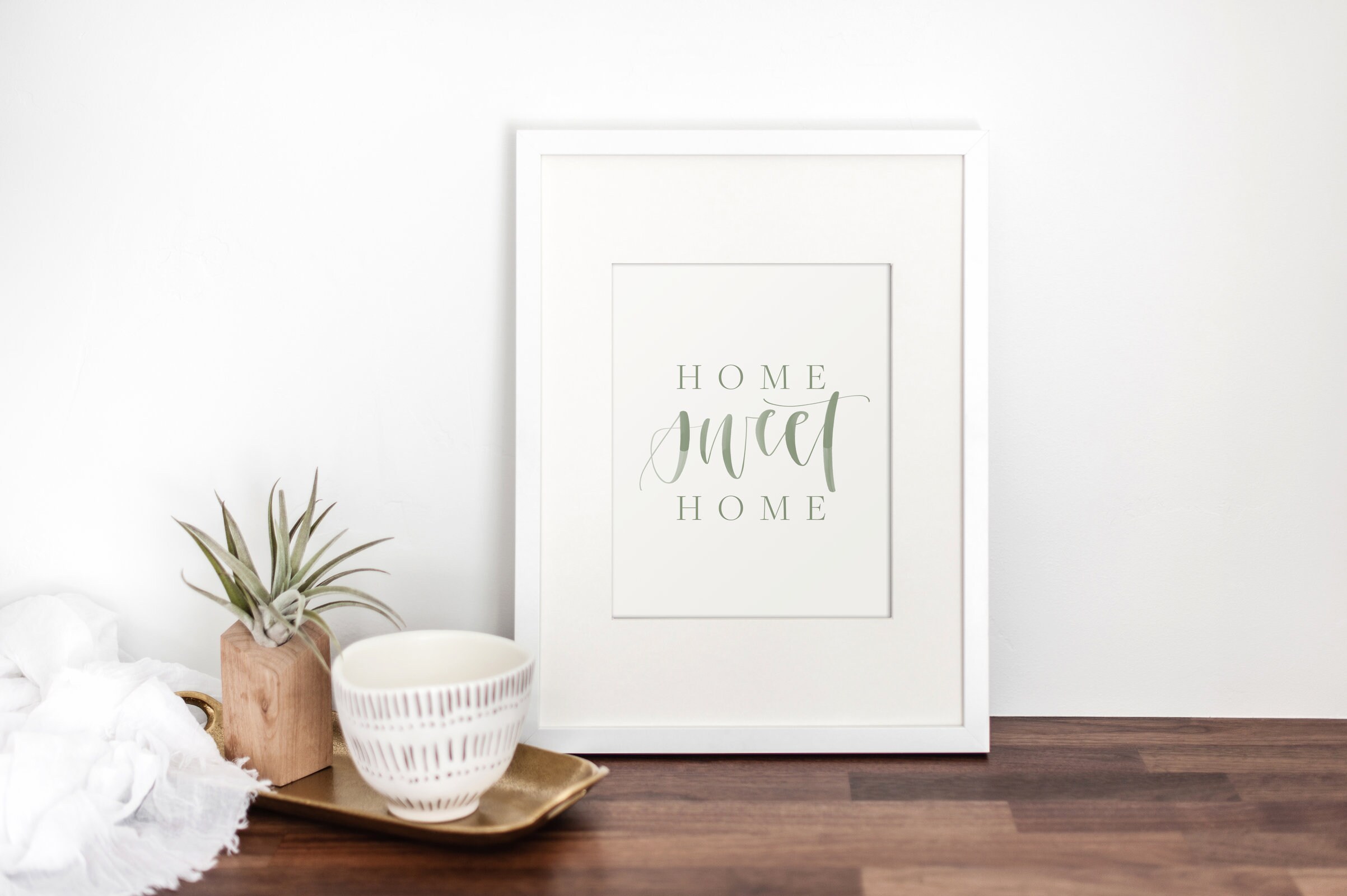 3 Colors Printable Handwritten Home Sweet Home Artwork // Printable ...