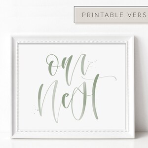 2 Colors Printable Our Nest Handwritten Art // Instant Farmhouse Decor ...