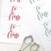 Printable To/from Gift Tags With Handwritten Modern Calligraphy ...