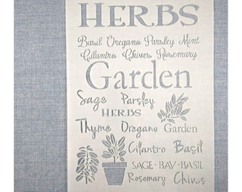 Make your own Mint Parsley Oregano Signs DIY Herbs Stencil