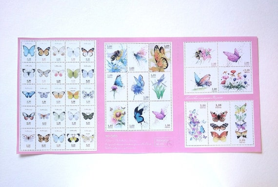Stickers stamps Papillons