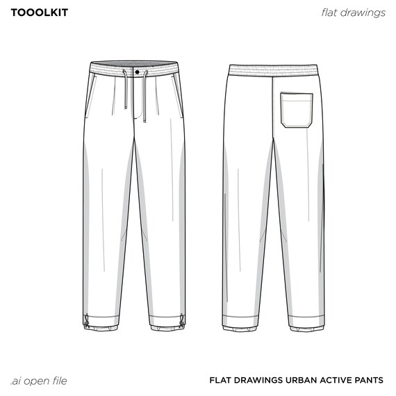 パンツ FRAMeWORK DRAWING CHINO PANTS 38 How to make a technical drawing/cad/flat sketch of Chino
