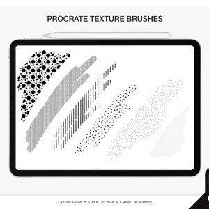 Procreate Fashion Brushes: Texture & Stitching for Flat Sketches (Digital Download)
