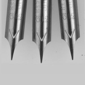 Esterbrook 312 Judges' Quill fina spetsar för dopppennor (3) nya, gamla lager