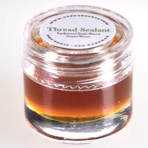 Thread sealant for fountain pen service and repair, traditional natural rosin-based formula