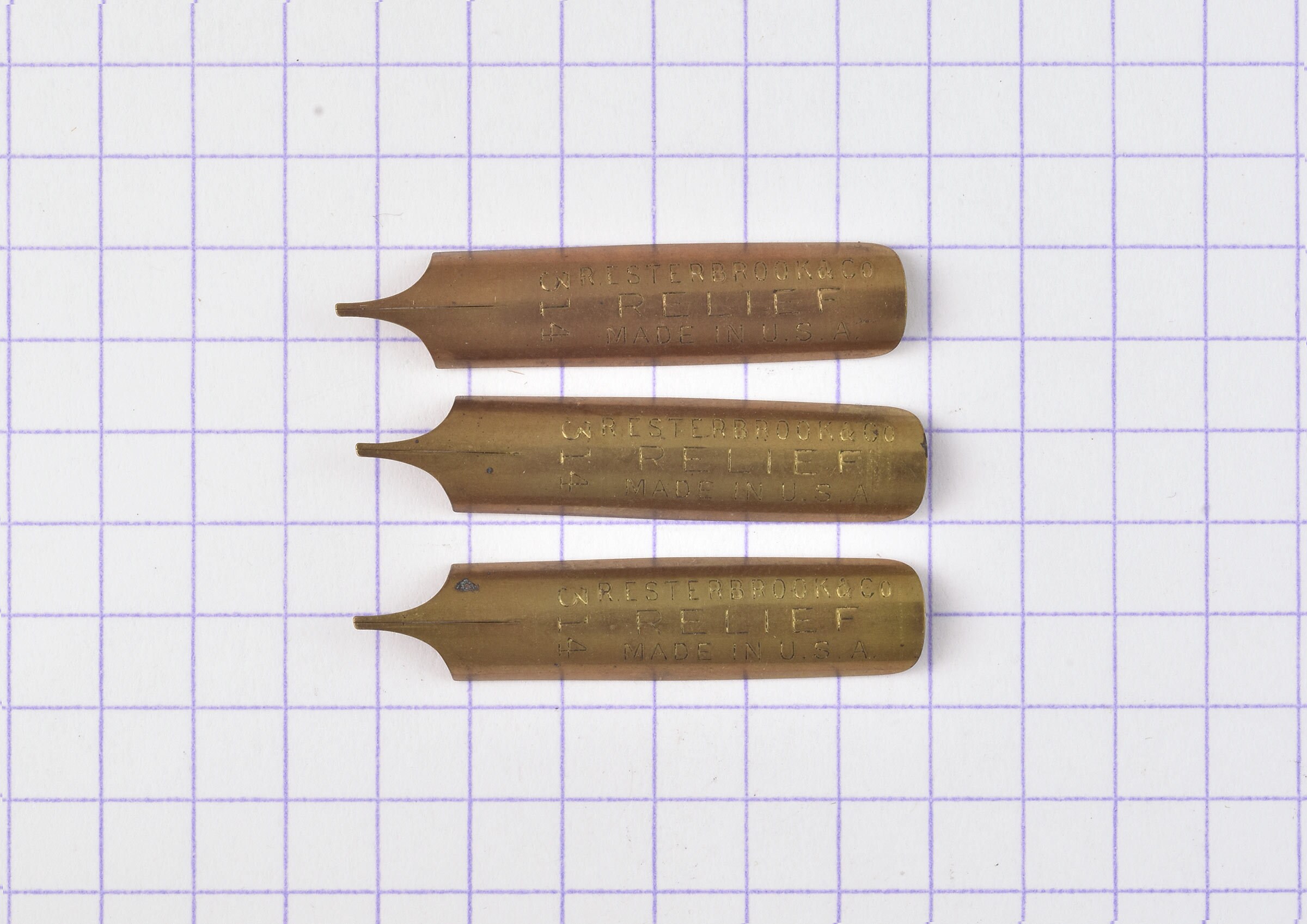Vintage Esterbrook RELIEF No. 314 Dip Pen Nibs - Set of 3 – Kiwipens