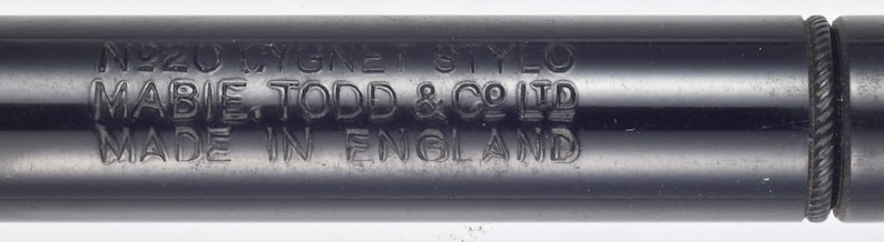 20 stylographic fountain pen Mabie Todd Cygnet No