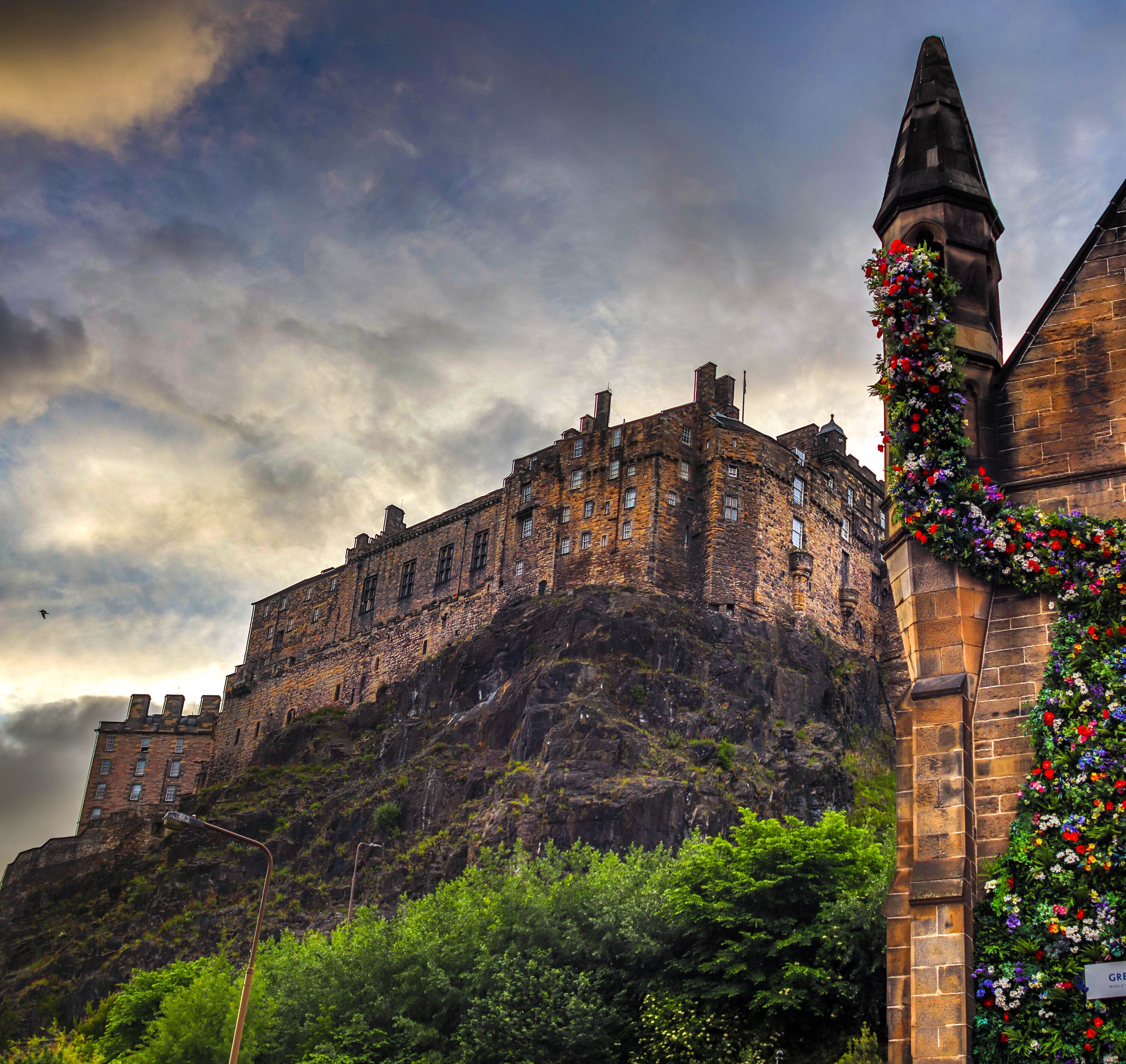 Edinburgh Castle from the Grassmarket Scotland Photography Etsy