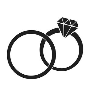 結婚指輪の SVG コレクション、Silhouette Cameo または Cricut Eps 用の SVG ファイル、png、DXF