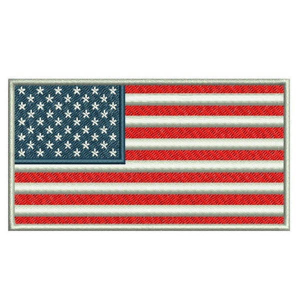 US Flag Embroidery Design - 3,4 inch size instant download American Flag, Patriotic