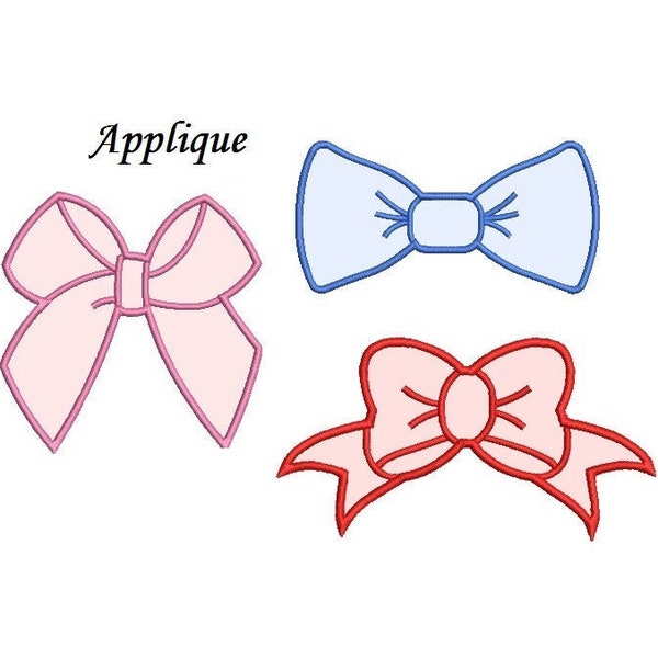 Bow Applique Etsy