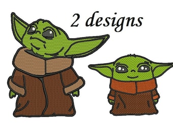 Yoda Embroidery Etsy