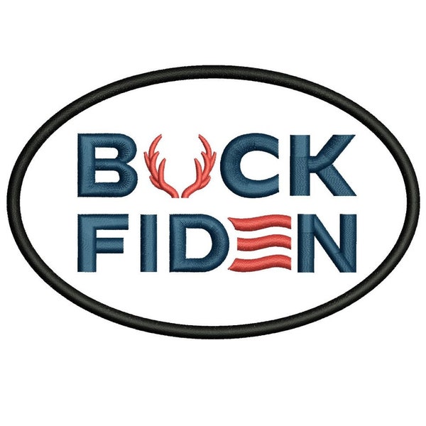 Buck Fiden Embroidery Design - Trump logo 2024 trump embroidery design