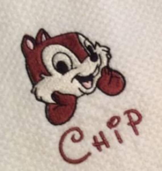 【希少】Disney ディズニー 美品　チップとデール　デニムジャケット　刺繍 チップ デール かわいい 希少]Disney ディズニー 美品 チップと