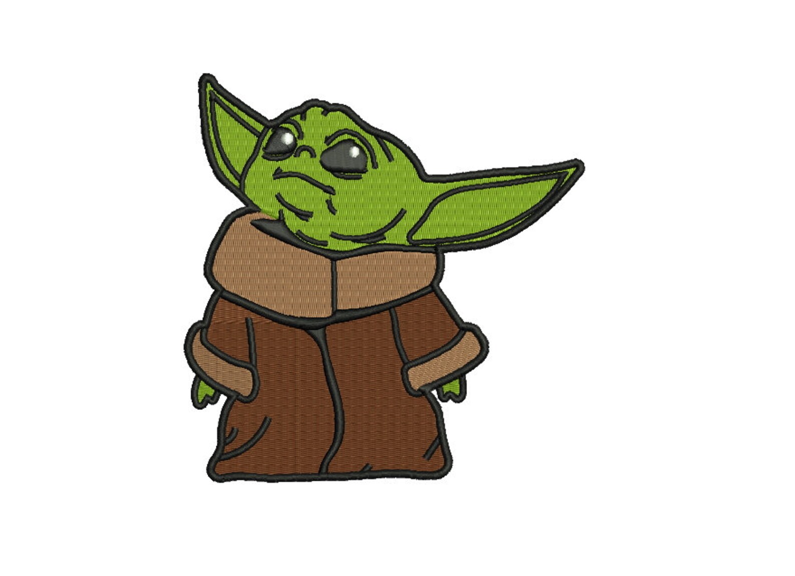 Baby Yoda Embroidery Design 2 Designs 5 Sizes Each Instant Etsy UK