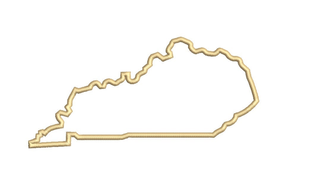 Kentucky State Applique Design 2 Designs Kentucky State Etsy