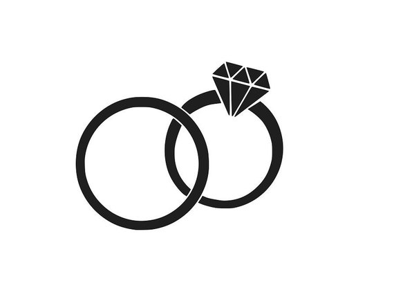 Wedding Rings SVG Collection SVG Files for Silhouette Cameo - Etsy