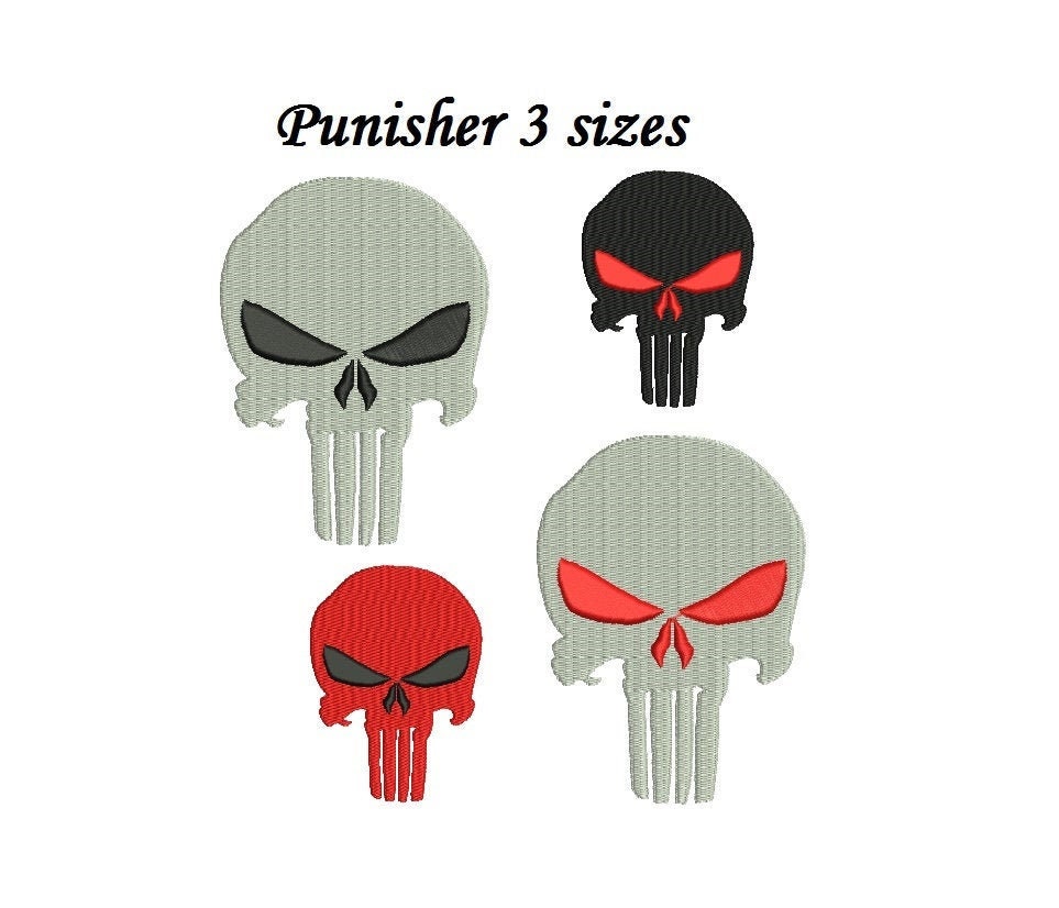 Marvel The Punisher Distressed Skull Logo1 Art Print by Sanzij