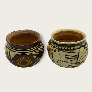 Vintage Pottery Pots/Planters With Holes For Hanging