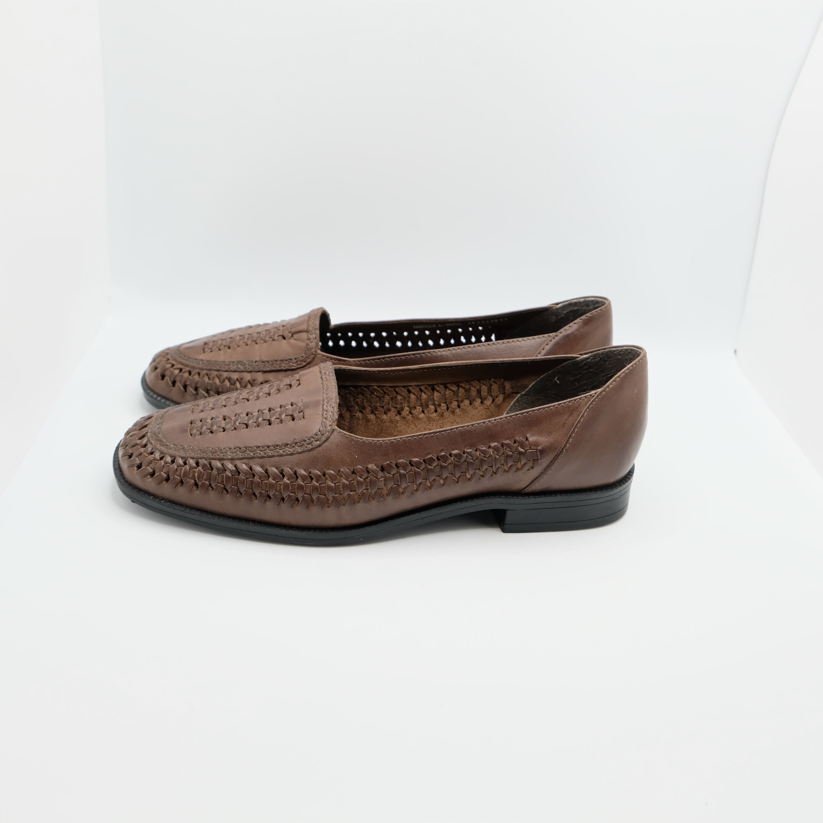 Woven Leather Loafers / Huarache Shoes 