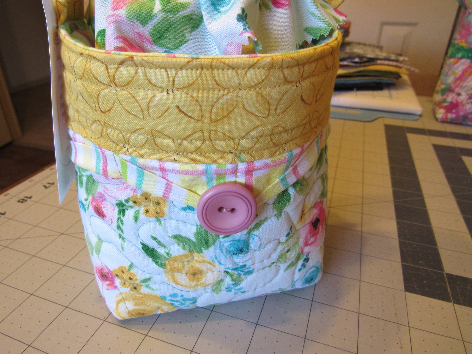 Mason Jar Quilted Basket Etsy