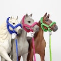 Schleich CollectA etc 1:24 Scale Handmade Halter and Braided Lead Rope Model Horse Tack Accessories Headcollar *Choose Colour*