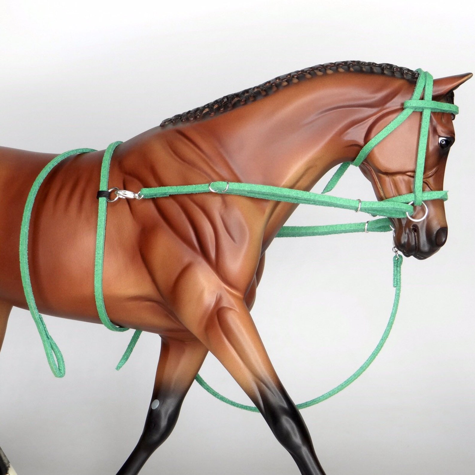 Handmade Breyer Traditional 19 Scale Model Horse Lunging Set Etsy