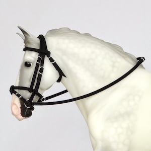 Breyer Traditional 1:9 Scale Model Horse Tack Realistic Flash Bridle Handmade *Choose Colours*