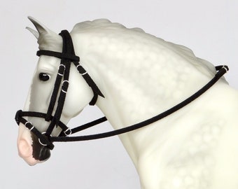 Breyer Traditional 1:9 Scale Model Horse Tack Realistic Flash Bridle Handmade *Choose Colours*