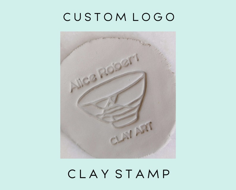 Custom Caly Stamp Pre-Made Design Custom Pottery Stamp Personalizable Ceramic Stamp Metal Clay Custom Stamp Pottery Stamp -1143220719-