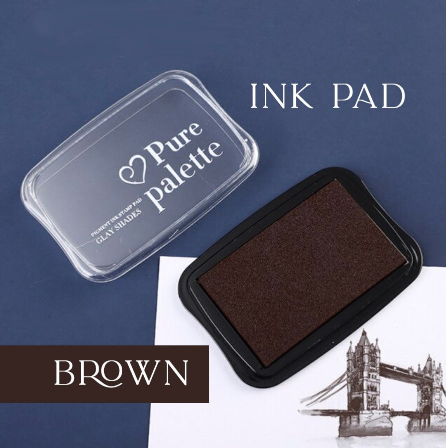 Ink Pad Rubber Stamp Ink Pad Ink Pad Black Ink Pad Blu Ink Etsy