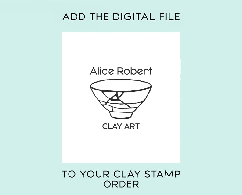 Custom Caly Stamp Pre-Made Design Custom Pottery Stamp Personalizable Ceramic Stamp Metal Clay Custom Stamp Pottery Stamp -1143220719-