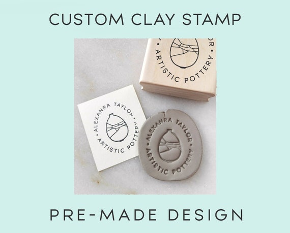 Custom Clay Stamp Ceramic Stamp Polymer Clay Stamps for Pottery Stamps Clay  Stamps Ceramic Stamps for Pottery Stamp Custom Made Clay Stamp 