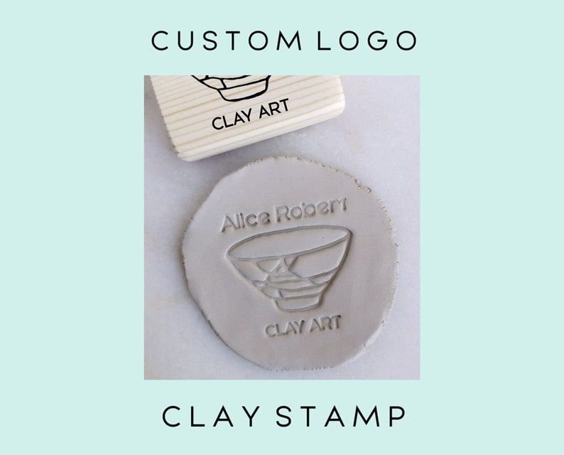 Custom Caly Stamp Pre-Made Design Custom Pottery Stamp Personalizable Ceramic Stamp Metal Clay Custom Stamp Pottery Stamp -1143220719-