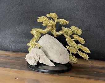 Wire Bonsai Tree - Wire Tree Sculpture  - Handmade Wire Bonsai - Wire Tree