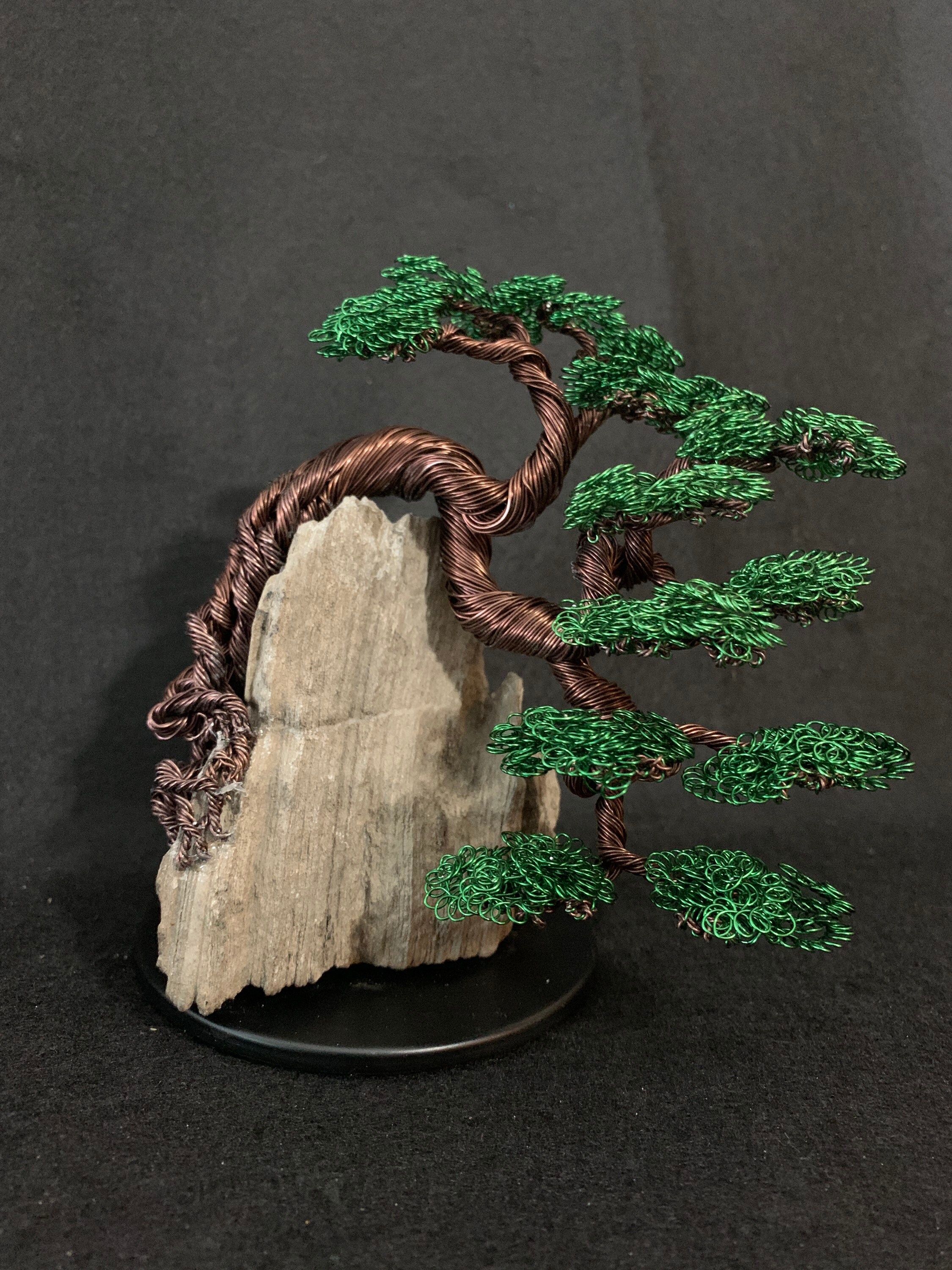Wire Bonsai Tree Wire Tree Sculpture Cascading Metal Tree | Etsy