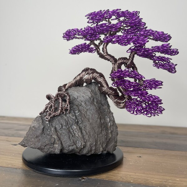 Wire Tree Sculpture - Wire Bonsai Tree - Metal Bonsai - Handmade Wire Tree