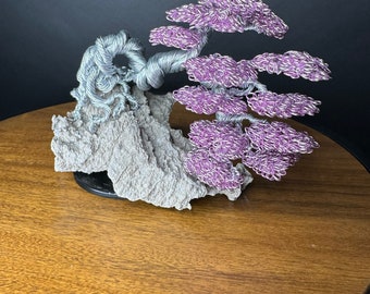 Wire Tree Sculpture - Wire Bonsai Tree - Handmade Wire Tree - Metal Bonsai