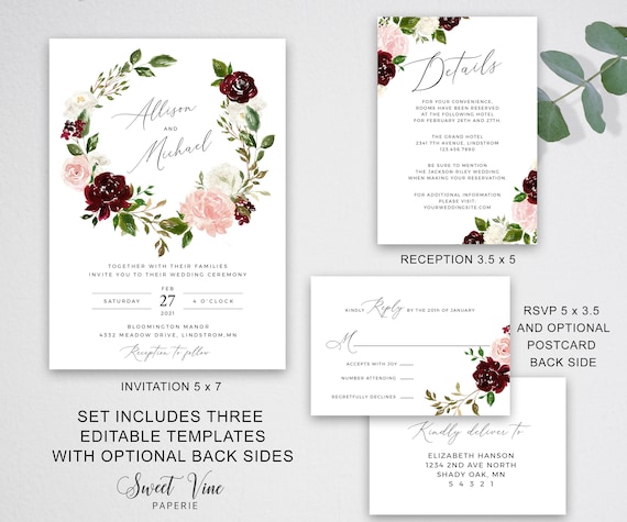 Wedding invitation back side | Beachweddingtips.com
