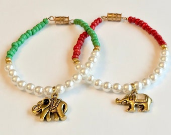 Boho Elephant Bracelet | Boho Bracelet | Bohemian Bracelet | Beaded Bracelet | Elephant Bracelet | Boho Jewelry | Gift for Her